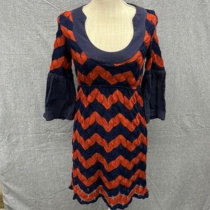 JUDITH MARCH Crochet Bell Sleeve Dress. Size S Style #479D-1